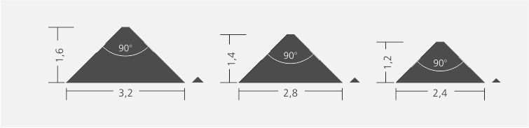 Querschnitt der Pyramidenschrift
